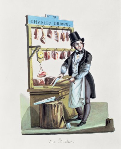 The Butcher, c.1840-44 by Nicolino Calyo